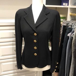 St. John’s vintage blazer, black